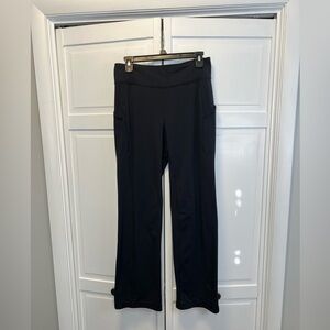 Duluth Trading Co Yoga Pants With Fleece Lining Size Women’s Small Color Black